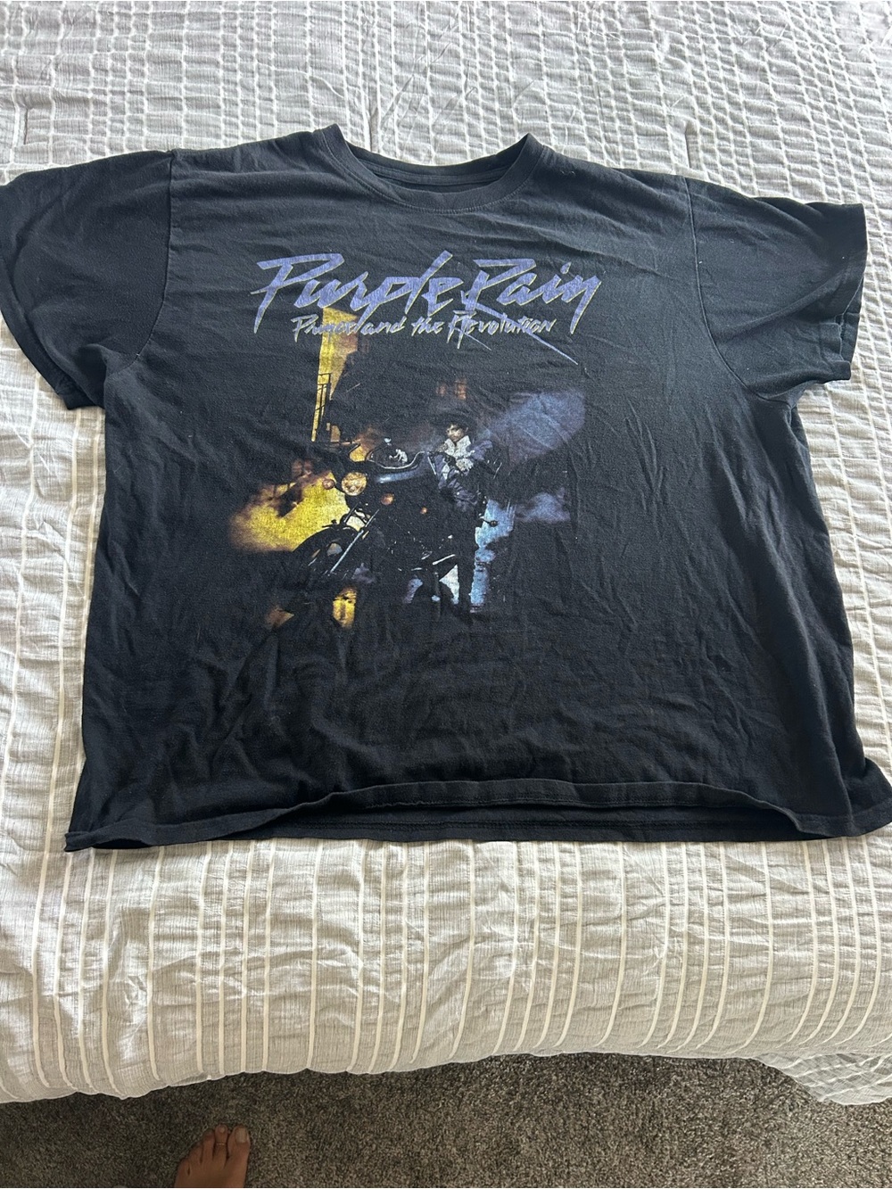 Purple Rain Graphic Tee - Black